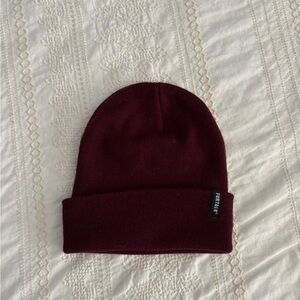 Burgundy Knit Beanie
